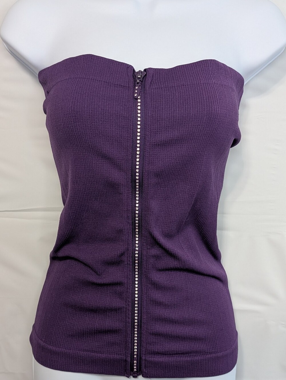 Juniors Large XL Purple Tube Top Mbling Y2K Clubwear